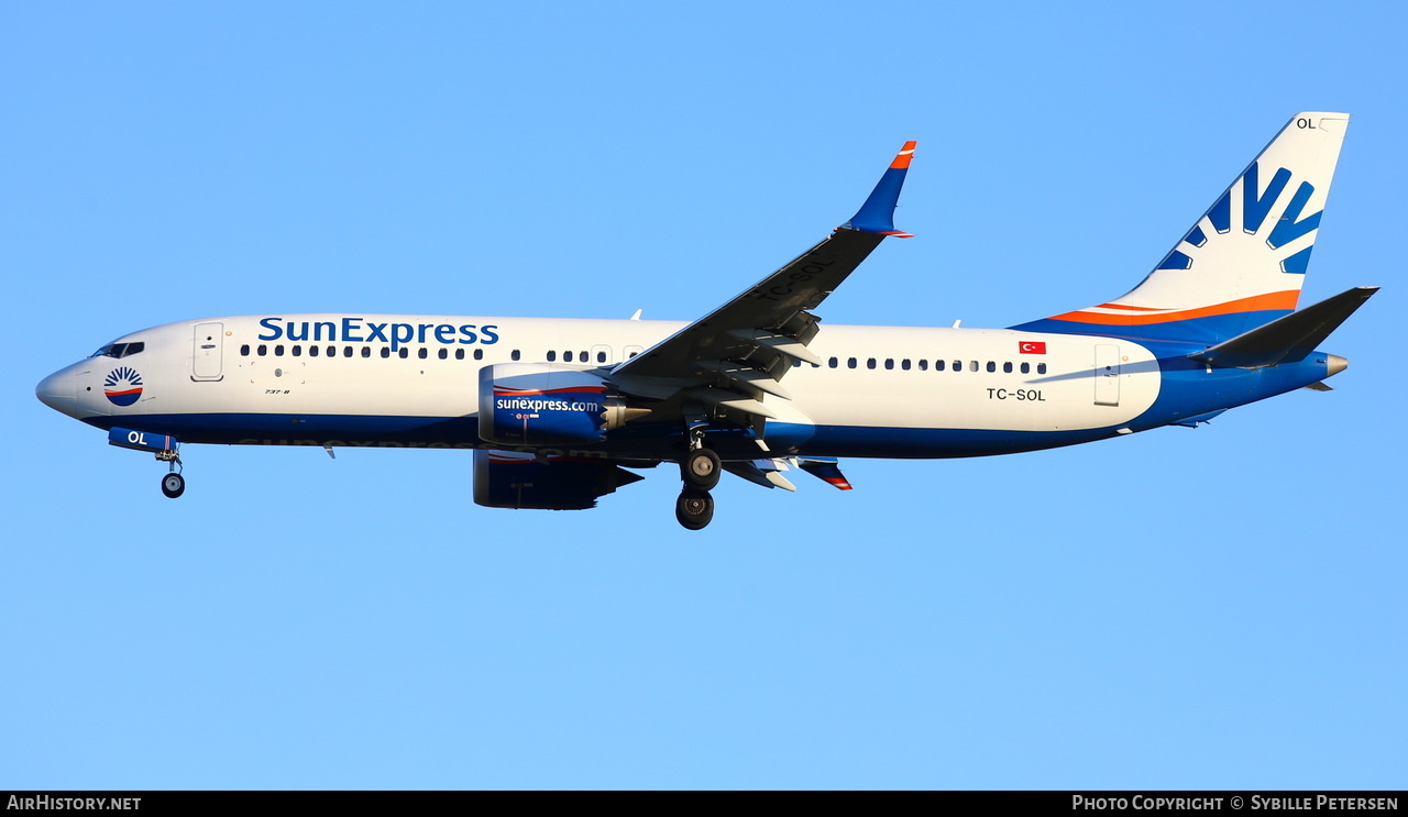 Aircraft Photo of TC-SOL | Boeing 737-8 Max 8 | SunExpress | AirHistory.net #454236