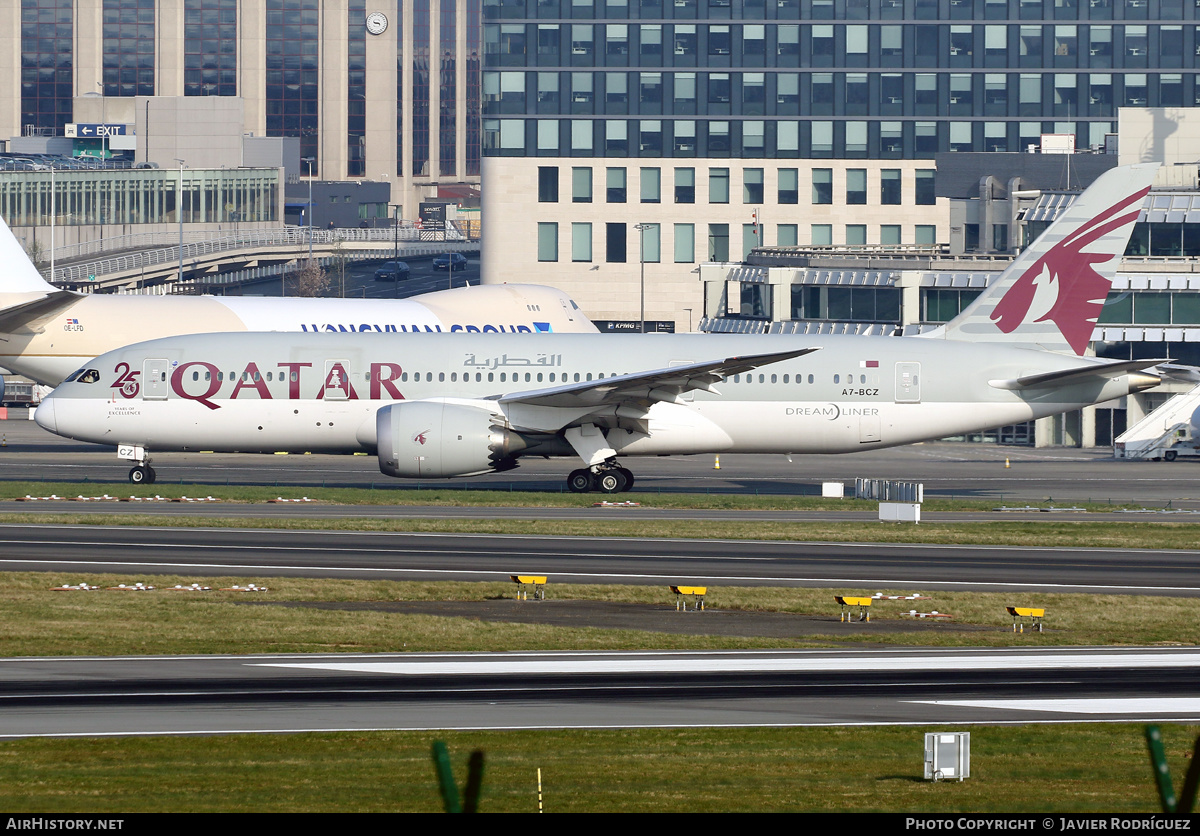 Aircraft Photo of A7-BCZ | Boeing 787-8 Dreamliner | Qatar Airways | AirHistory.net #454251