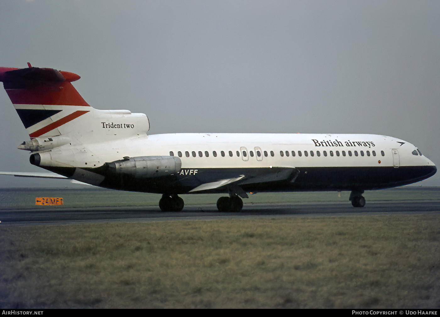 Aircraft Photo of G-AVFF | Hawker Siddeley HS-121 Trident 2E | British Airways | AirHistory.net #454255