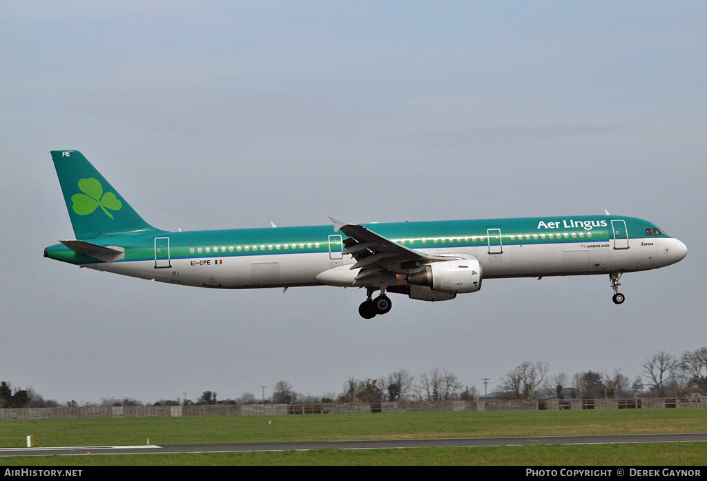 Aircraft Photo of EI-CPE | Airbus A321-211 | Aer Lingus | AirHistory.net #454279