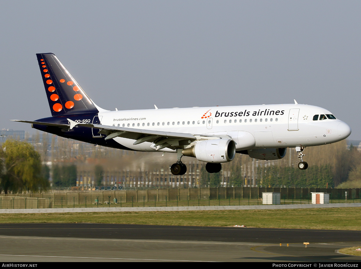 Aircraft Photo of OO-SSQ | Airbus A319-112 | Brussels Airlines | AirHistory.net #454288