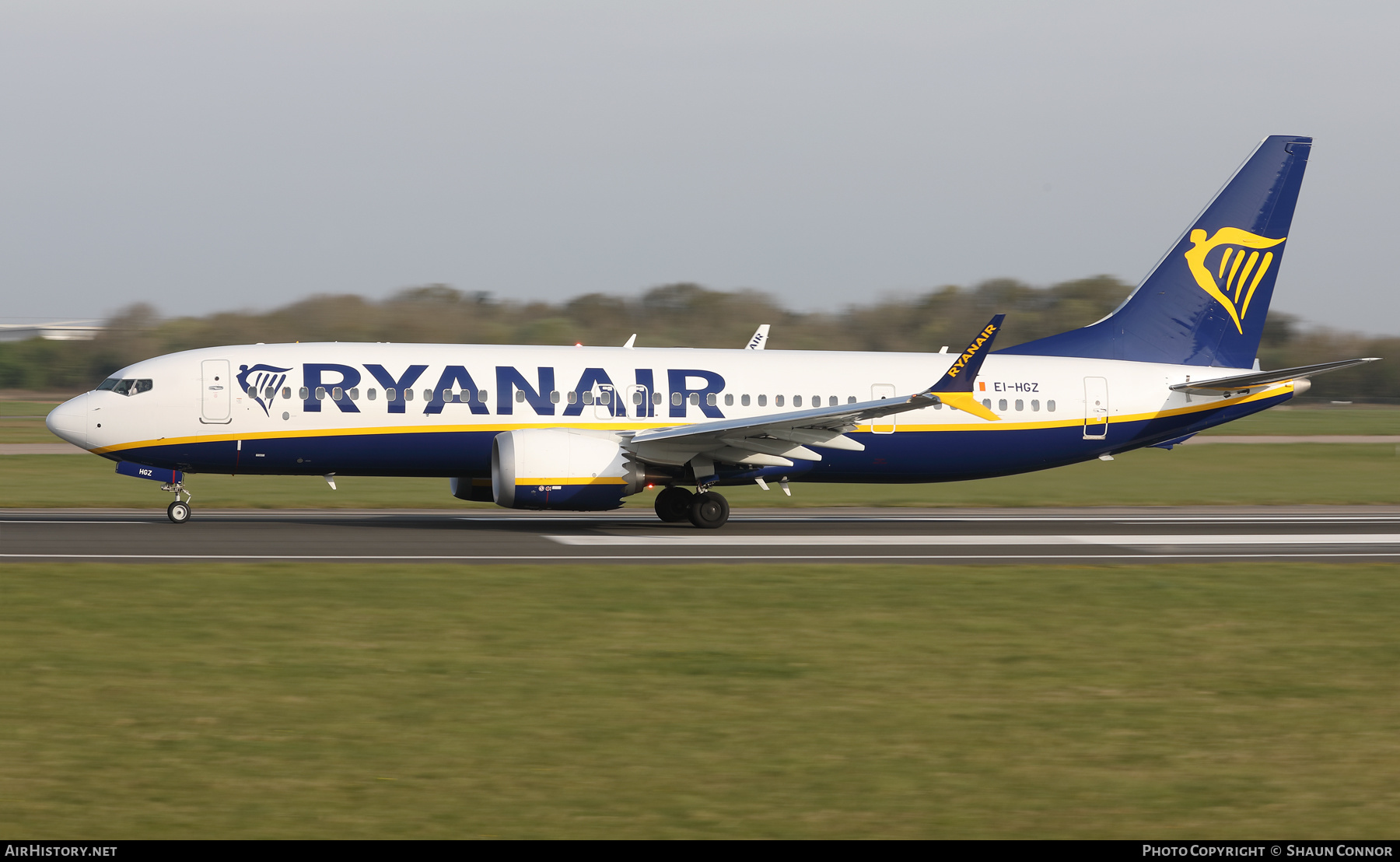 Aircraft Photo of EI-HGZ | Boeing 737-8200 Max 200 | Ryanair | AirHistory.net #454295