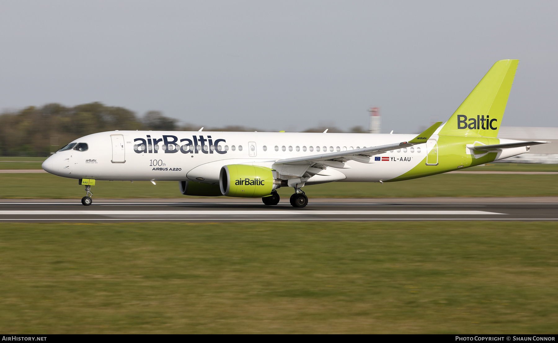 Aircraft Photo of YL-AAU | Airbus A220-371 (BD-500-1A11) | AirBaltic | AirHistory.net #454296
