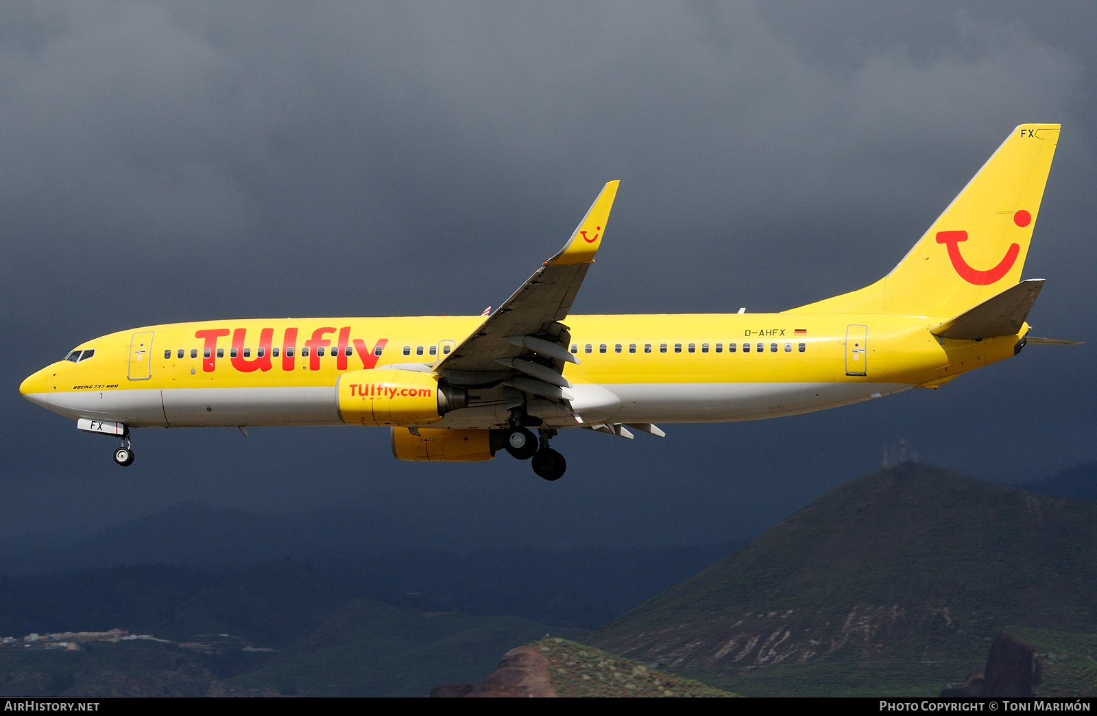 Aircraft Photo of D-AHFX | Boeing 737-8K2 | TUIfly | AirHistory.net #454340