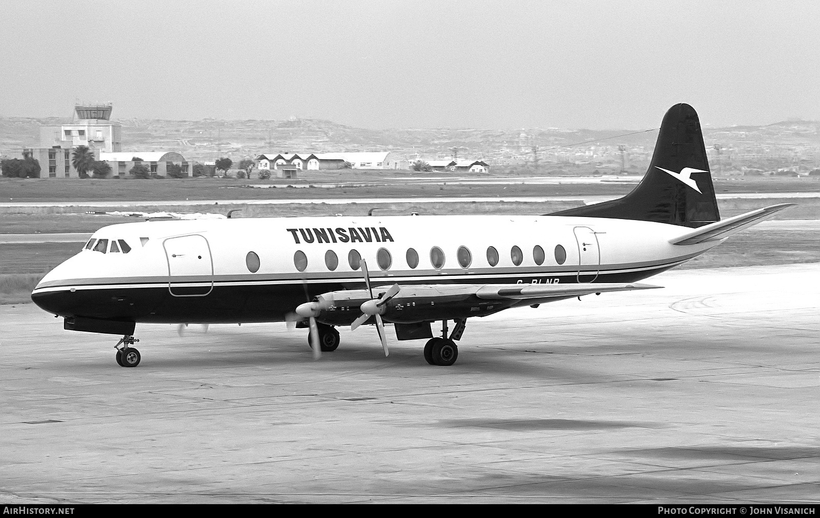 Aircraft Photo of G-BLNB | Vickers 802 Viscount | Tunisavia | AirHistory.net #454389
