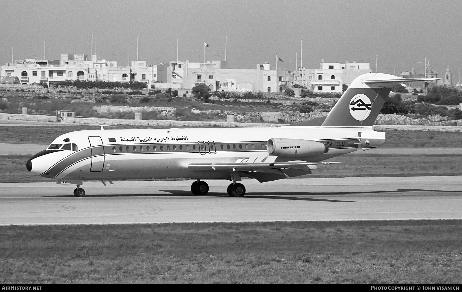 Aircraft Photo of 5A-DLU | Fokker F28-4000 Fellowship | Libyan Arab Airlines | AirHistory.net #454393