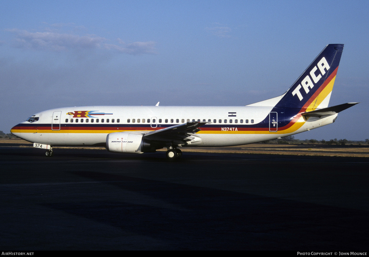 Aircraft Photo of N374TA | Boeing 737-3Q8 | TACA - Transportes Aéreos Centro Americanos | AirHistory.net #454397