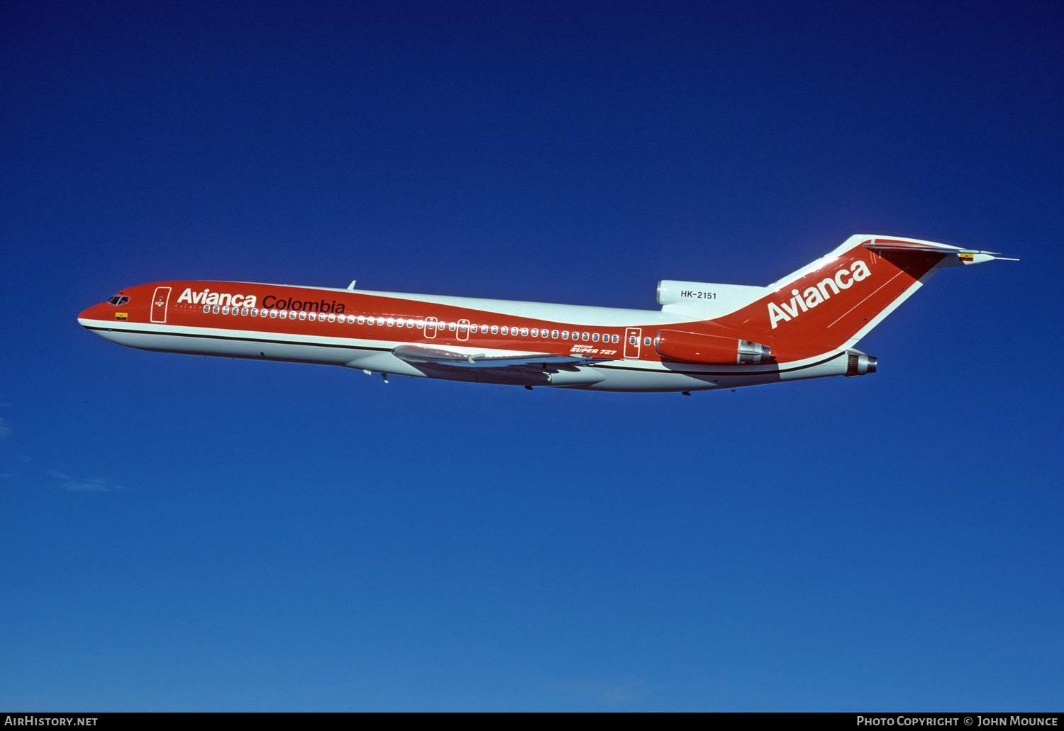 Aircraft Photo of HK-2151 | Boeing 727-2A1/Adv | Avianca | AirHistory.net #454400