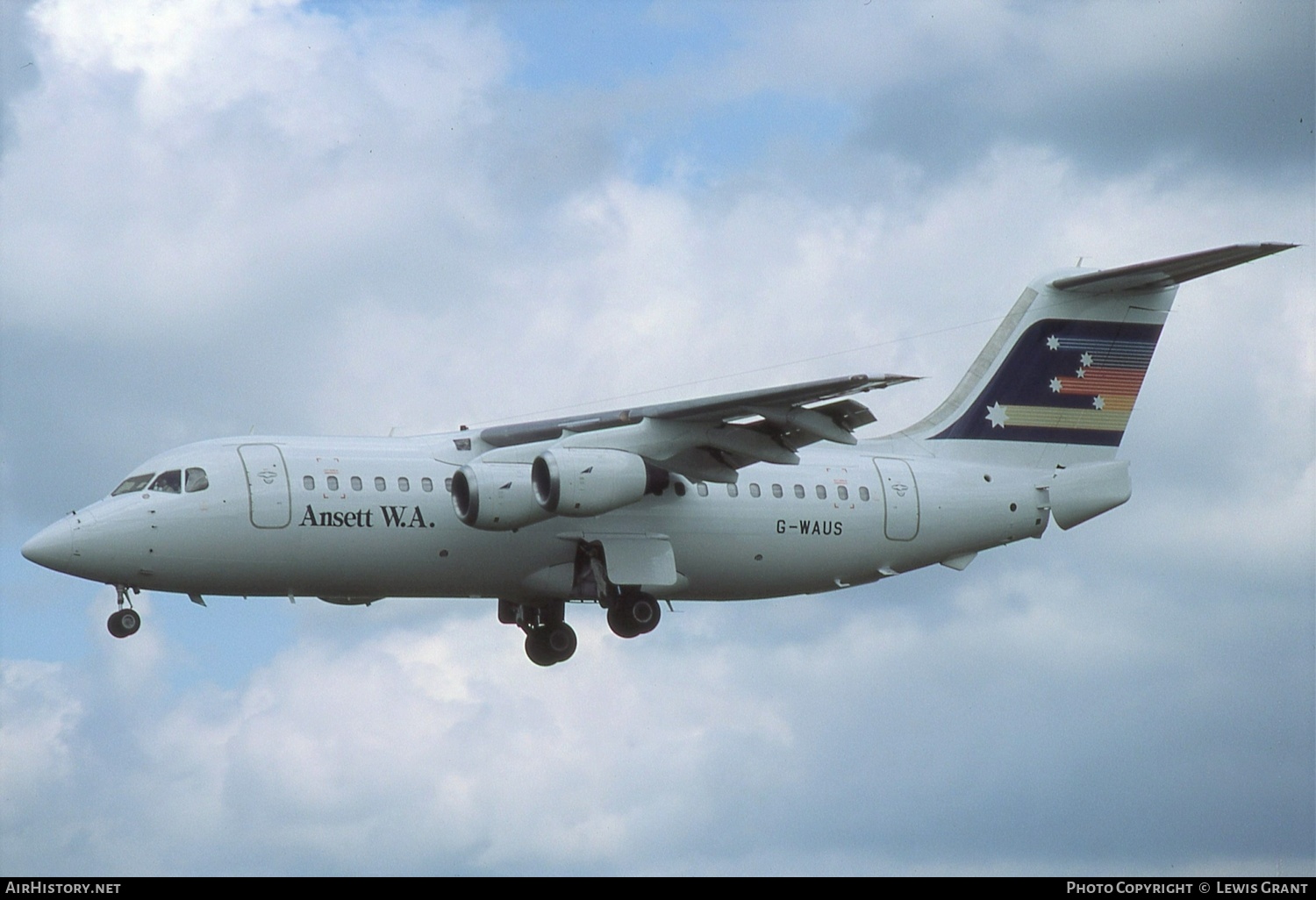 Aircraft Photo of G-WAUS | British Aerospace BAe-146-200 | Ansett W.A. | AirHistory.net #454470