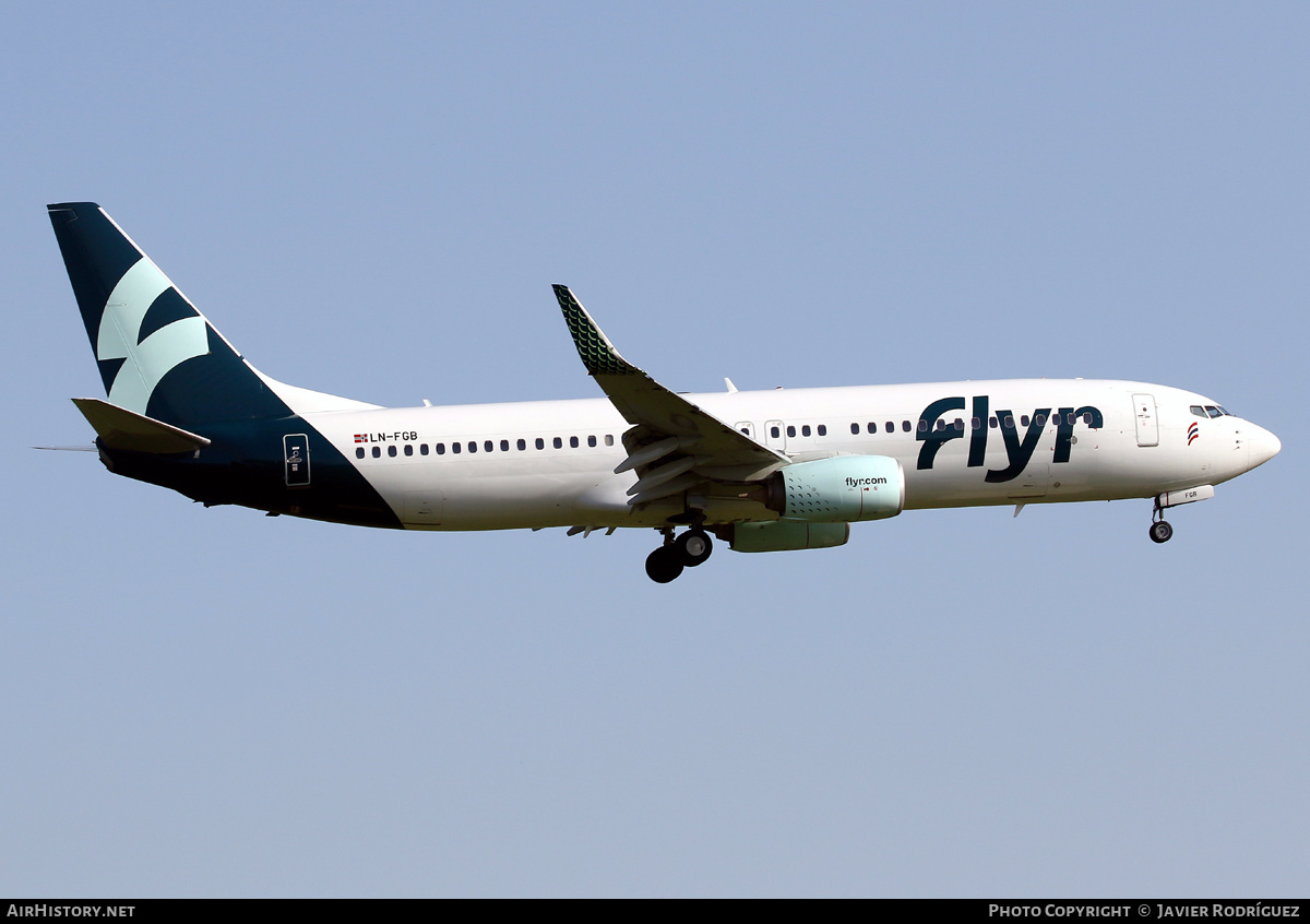 Aircraft Photo of LN-FGB | Boeing 737-82R | Flyr | AirHistory.net #454488