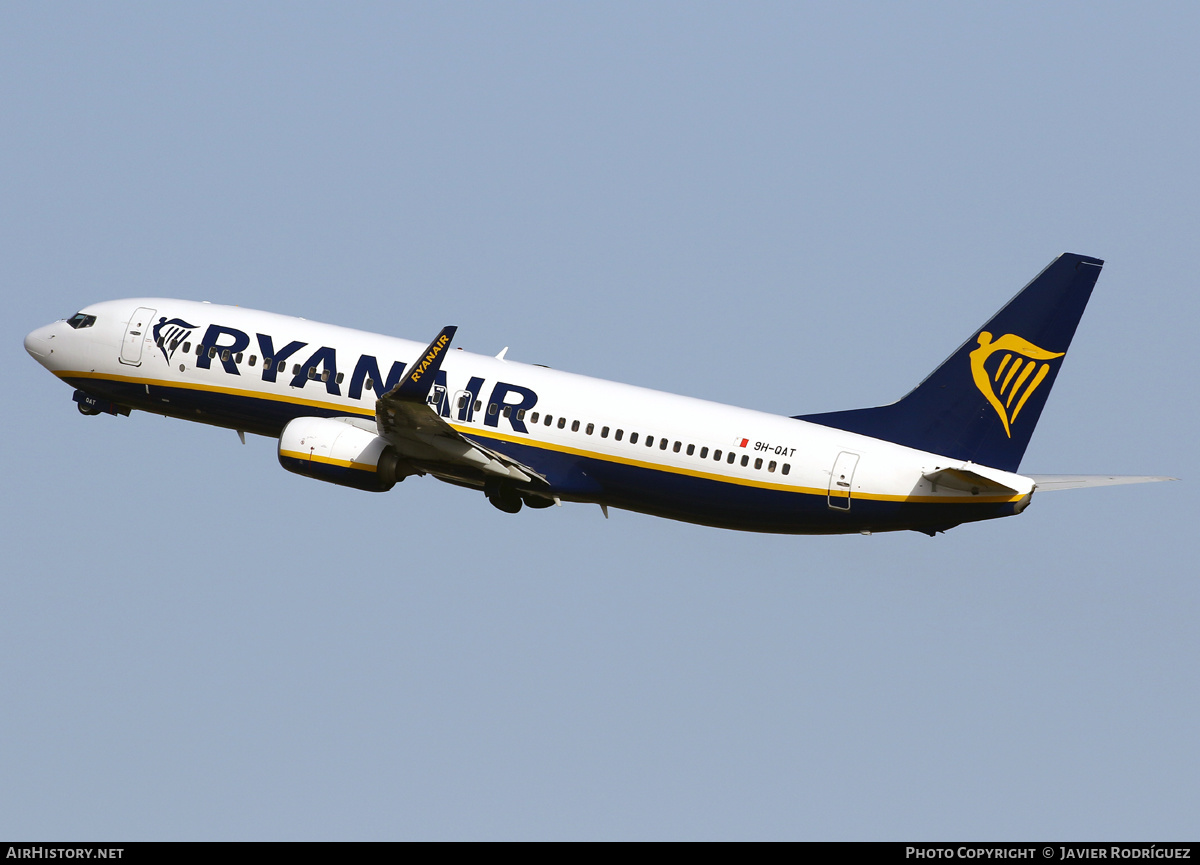 Aircraft Photo of 9H-QAT | Boeing 737-8AS | Ryanair | AirHistory.net #454493