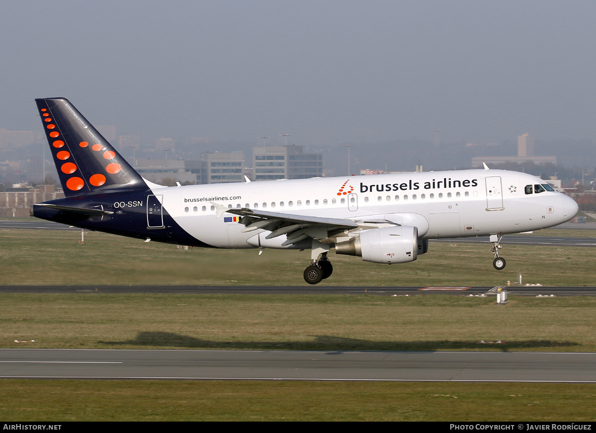 Aircraft Photo of OO-SSN | Airbus A319-112 | Brussels Airlines | AirHistory.net #454504