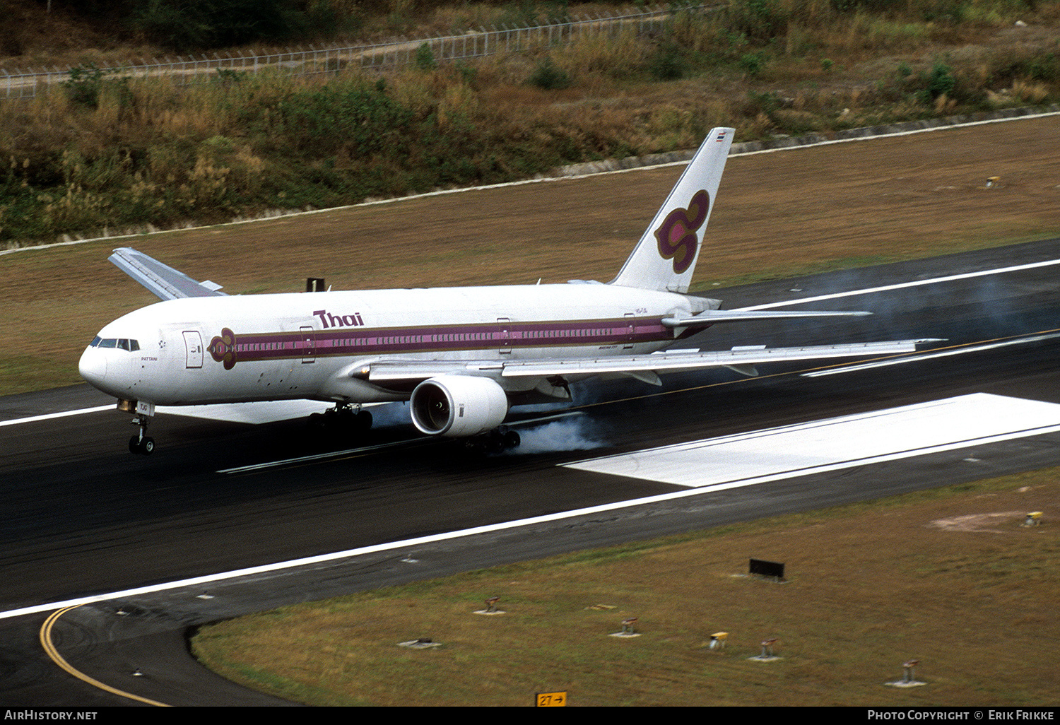 Aircraft Photo of HS-TJG | Boeing 777-2D7 | Thai Airways International | AirHistory.net #454630