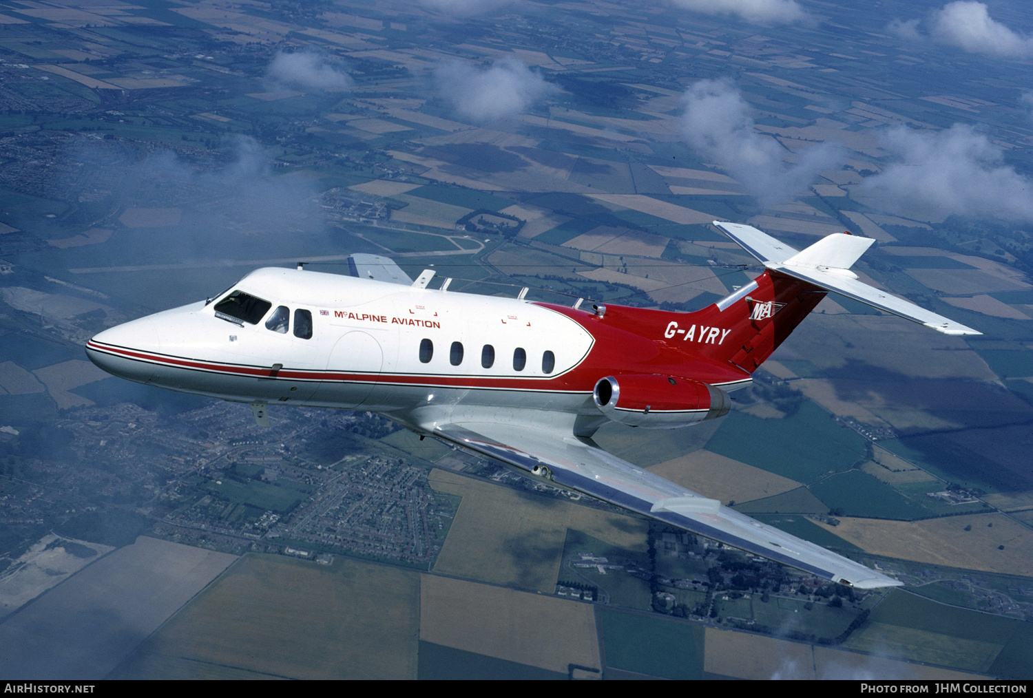 Aircraft Photo of G-AYRY | De Havilland D.H. 125-1B | McAlpine Aviation | AirHistory.net #454634