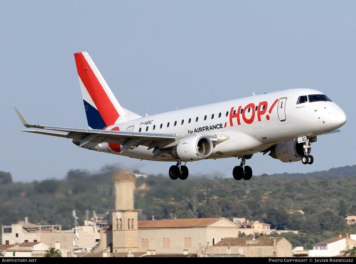 Aircraft Photo of F-HBXC | Embraer 170STD (ERJ-170-100STD) | Hop! | AirHistory.net #454664