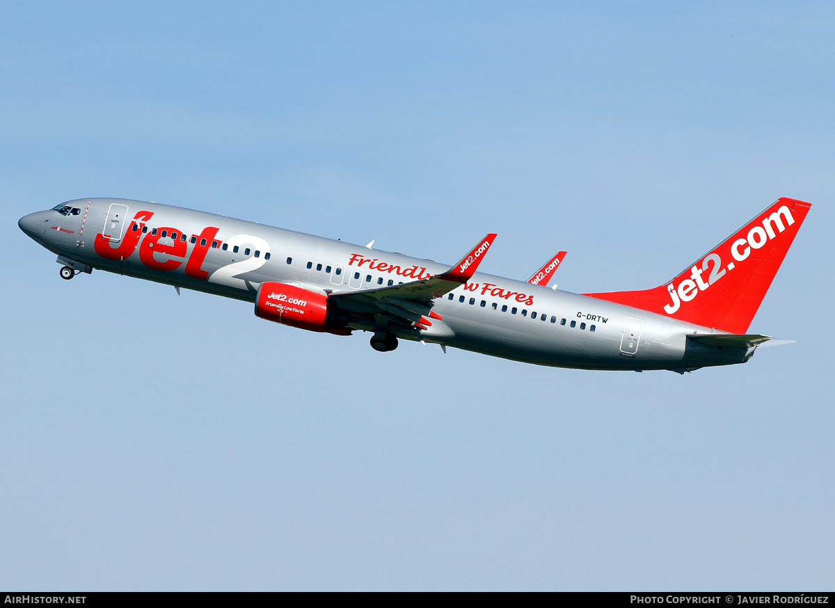 Aircraft Photo of G-DRTW | Boeing 737-86N | Jet2 | AirHistory.net #454685