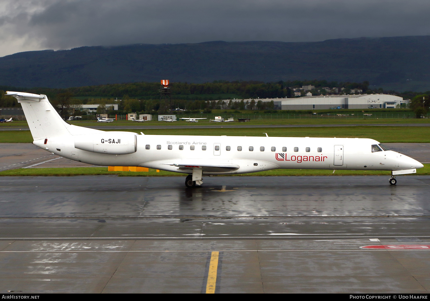 Aircraft Photo of G-SAJI | Embraer ERJ-145EP (EMB-145EP) | Loganair | AirHistory.net #454708