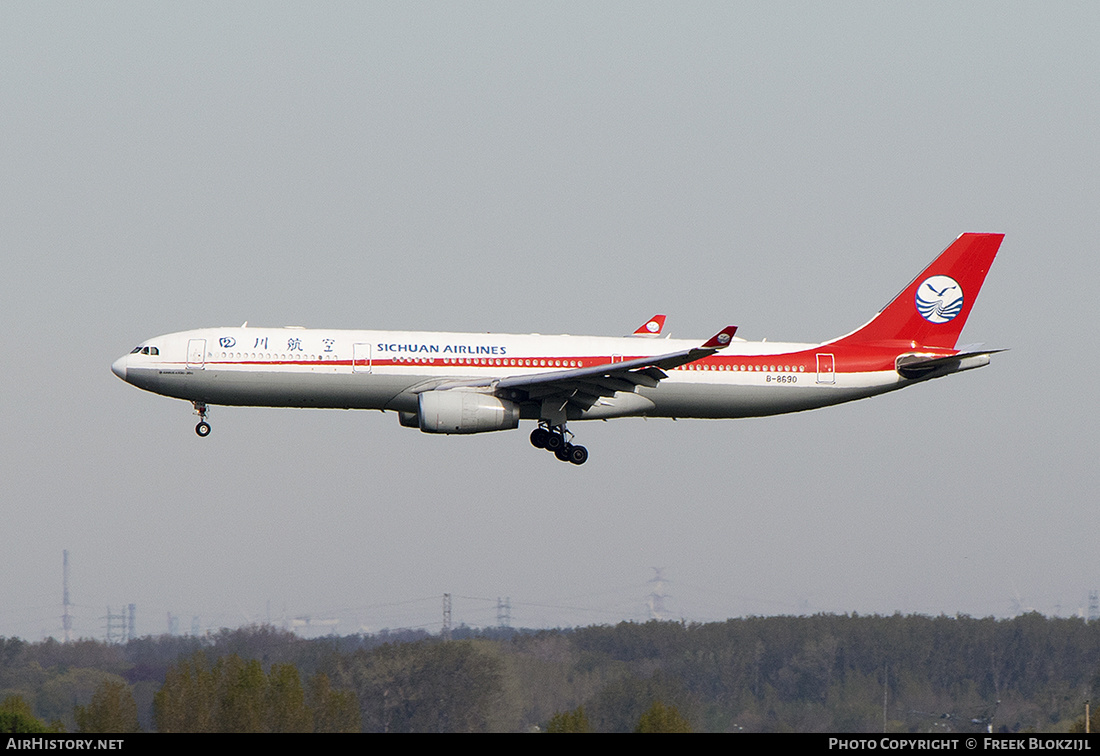 Aircraft Photo of B-8690 | Airbus A330-343 | Sichuan Airlines | AirHistory.net #454760