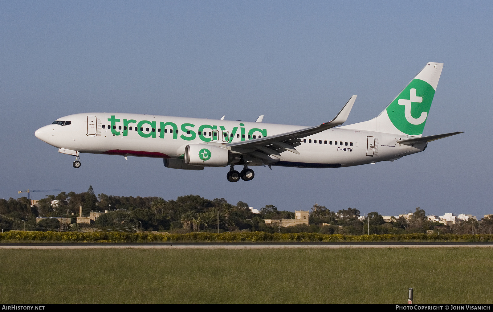 Aircraft Photo of F-HUYK | Boeing 737-86N | Transavia | AirHistory.net #454778