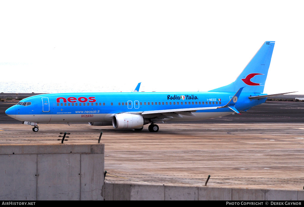 Aircraft Photo of I-NEOZ | Boeing 737-86N | Neos | AirHistory.net #454790