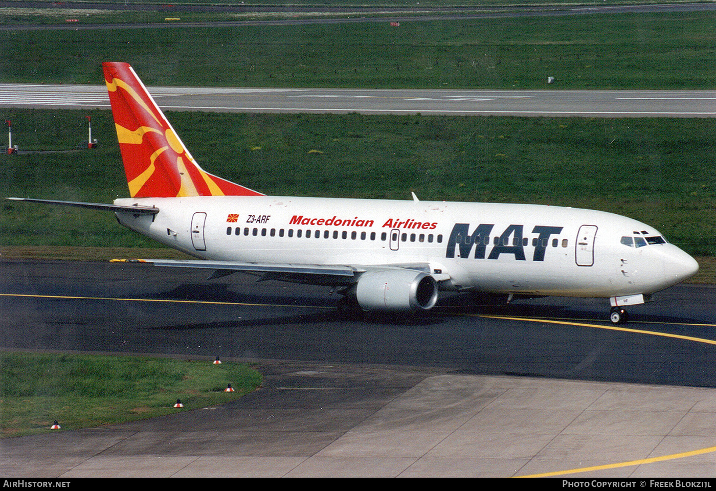 Aircraft Photo of Z3-ARF | Boeing 737-3H9 | MAT - Macedonian Airlines | AirHistory.net #454836