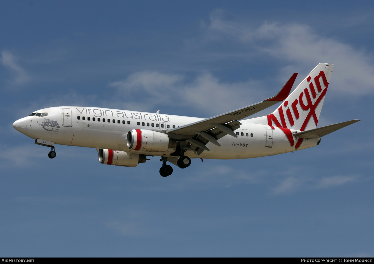 Aircraft Photo of VH-VBY | Boeing 737-7FE | Virgin Australia Airlines | AirHistory.net #454837