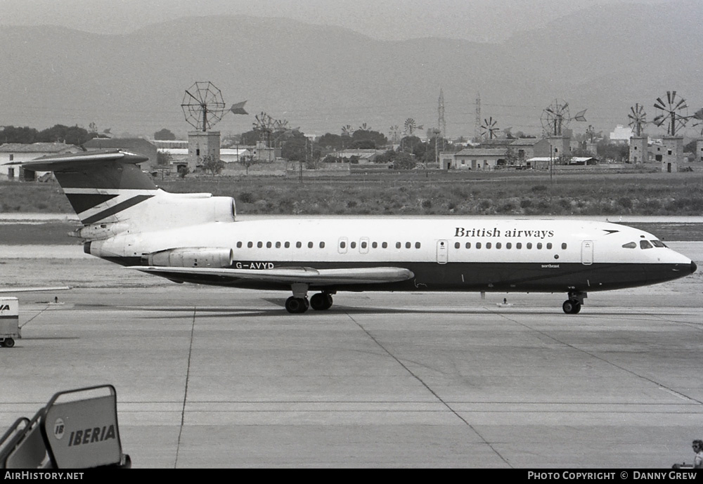 Aircraft Photo of G-AVYD | Hawker Siddeley HS-121 Trident 1E | British Airways | AirHistory.net #454856