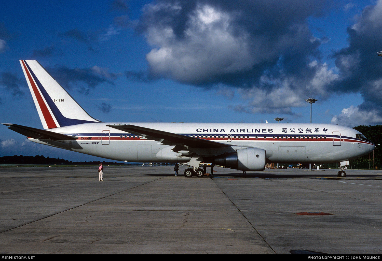 Aircraft Photo of B-1836 / ZK-NBF | Boeing 767-209 | China Airlines | AirHistory.net #454877