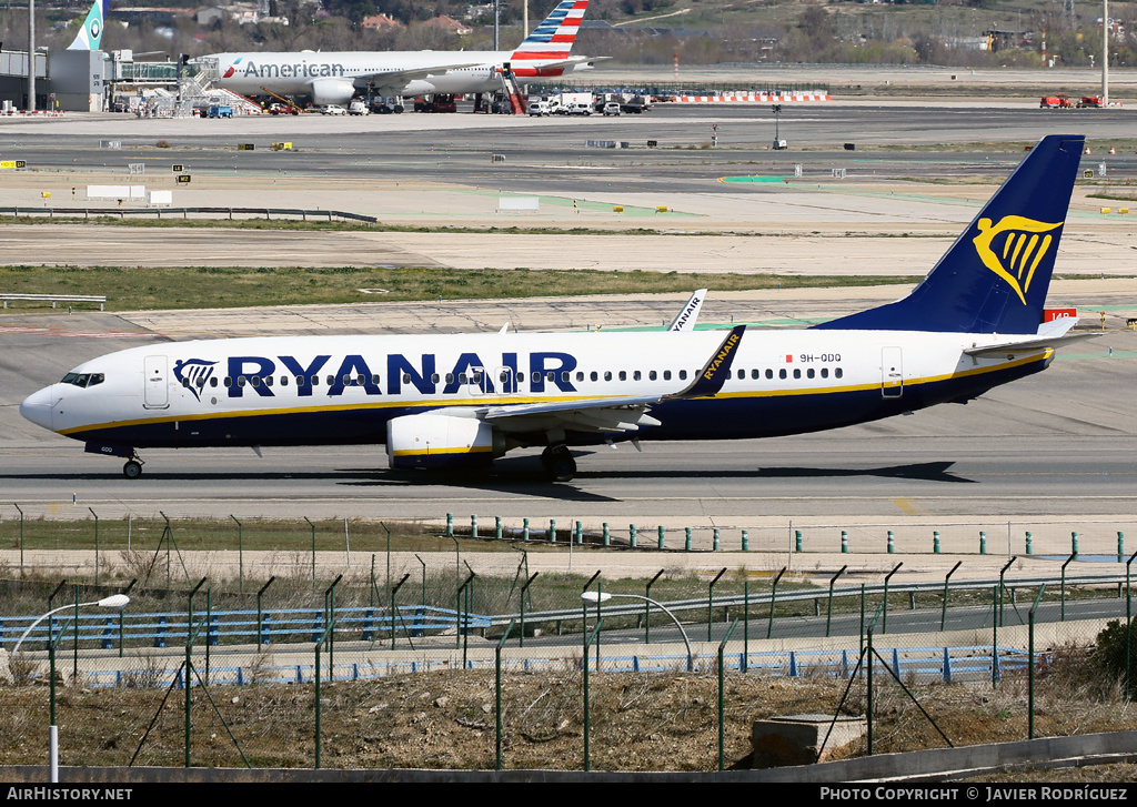 Aircraft Photo of 9H-QDQ | Boeing 737-800 | Ryanair | AirHistory.net #454929