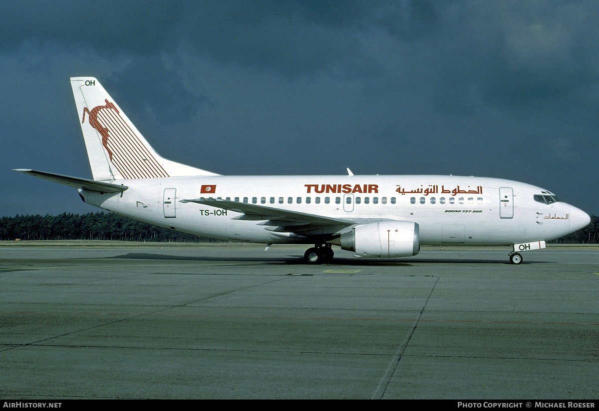 Aircraft Photo of TS-IOH | Boeing 737-5H3 | Tunisair | AirHistory.net #454969