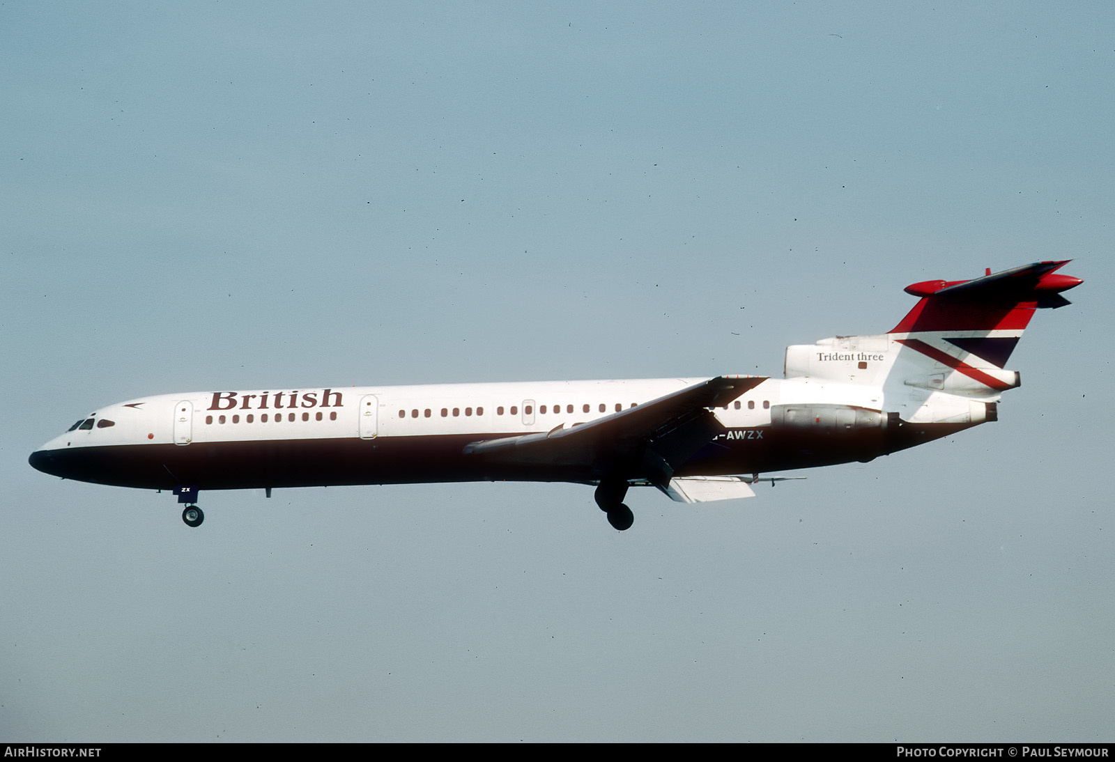 Aircraft Photo of G-AWZX | Hawker Siddeley HS-121 Trident 3B | British Airways | AirHistory.net #454994