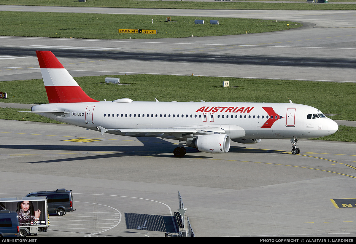 Aircraft Photo of OE-LBO | Airbus A320-214 | Austrian Airlines | AirHistory.net #454999