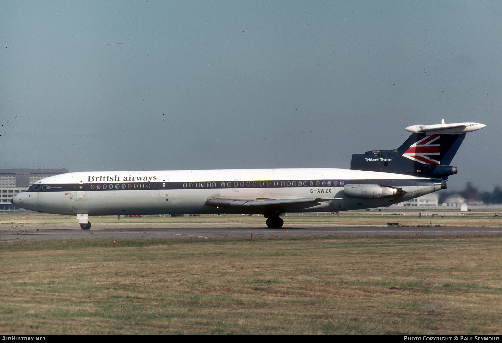 Aircraft Photo of G-AWZX | Hawker Siddeley HS-121 Trident 3B | British Airways | AirHistory.net #455010