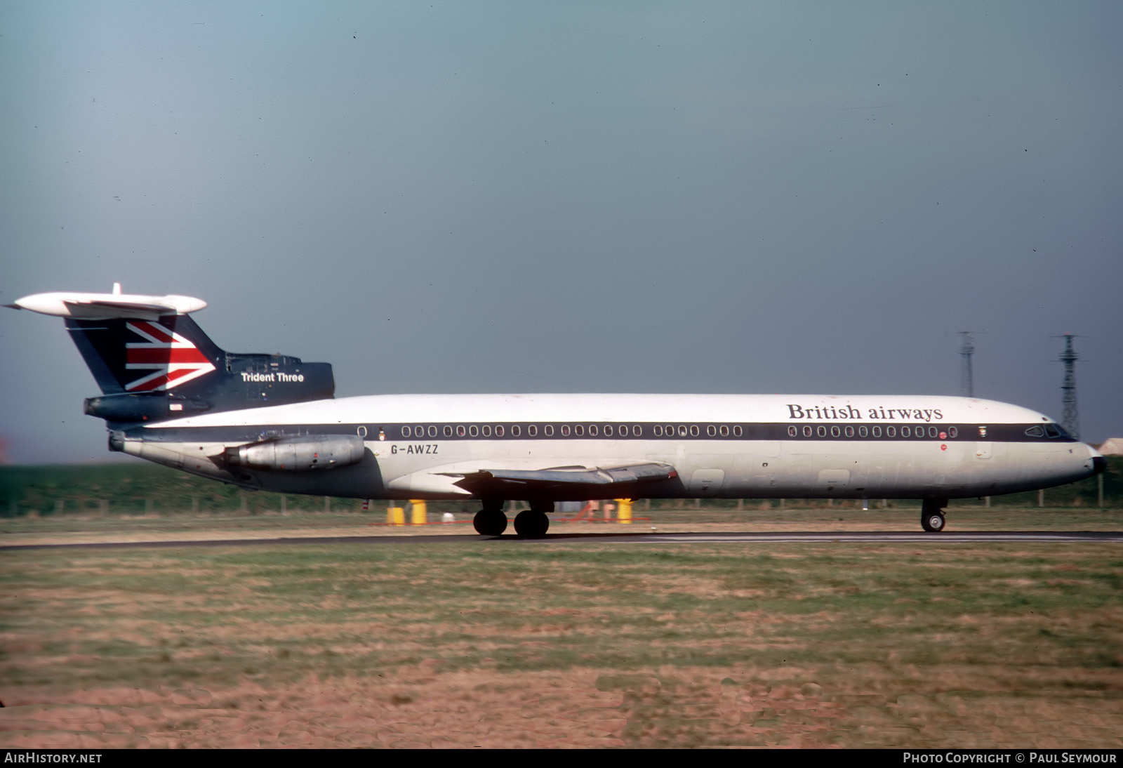 Aircraft Photo of G-AWZZ | Hawker Siddeley HS-121 Trident 3B | British Airways | AirHistory.net #455011