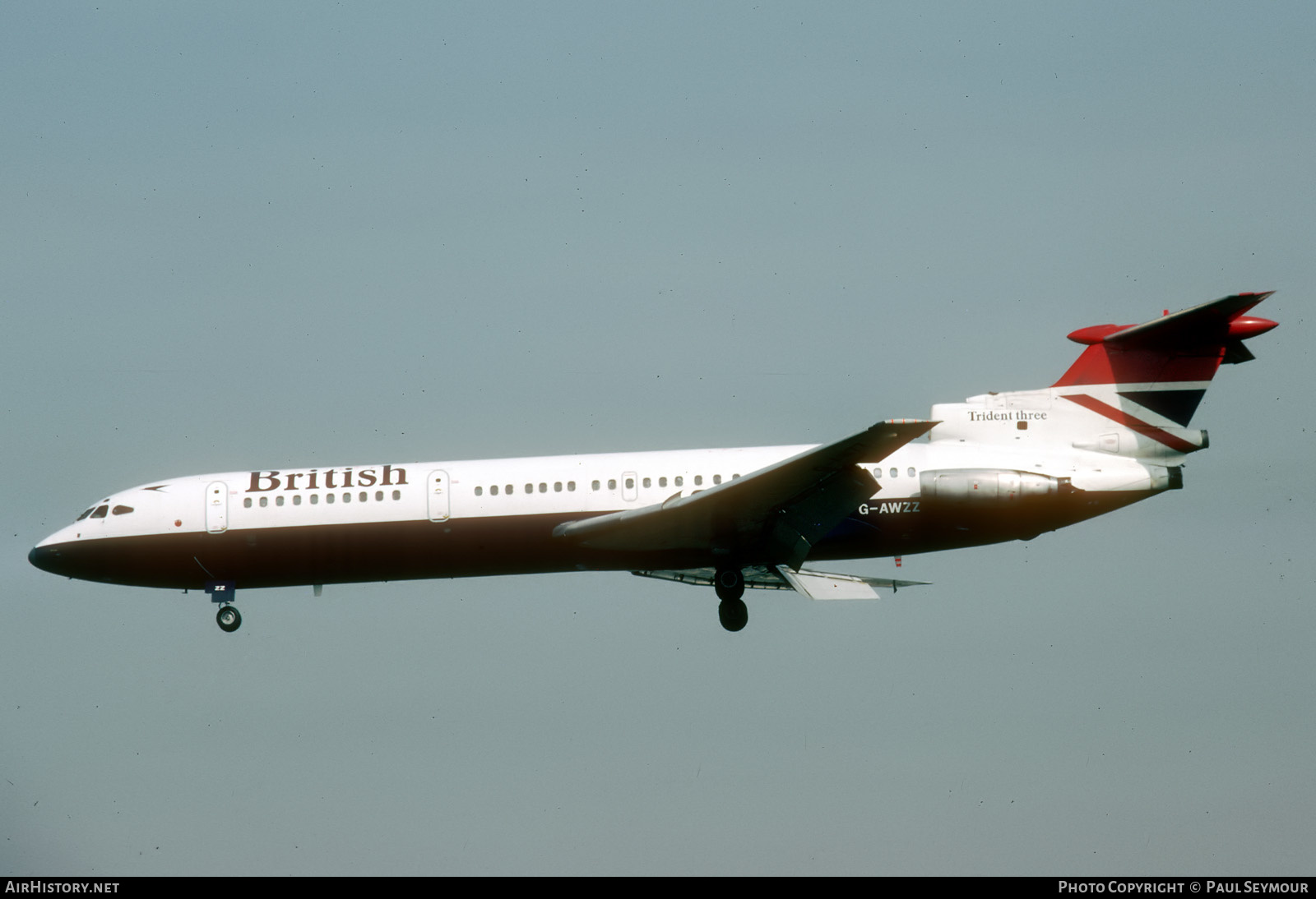 Aircraft Photo of G-AWZZ | Hawker Siddeley HS-121 Trident 3B | British Airways | AirHistory.net #455012