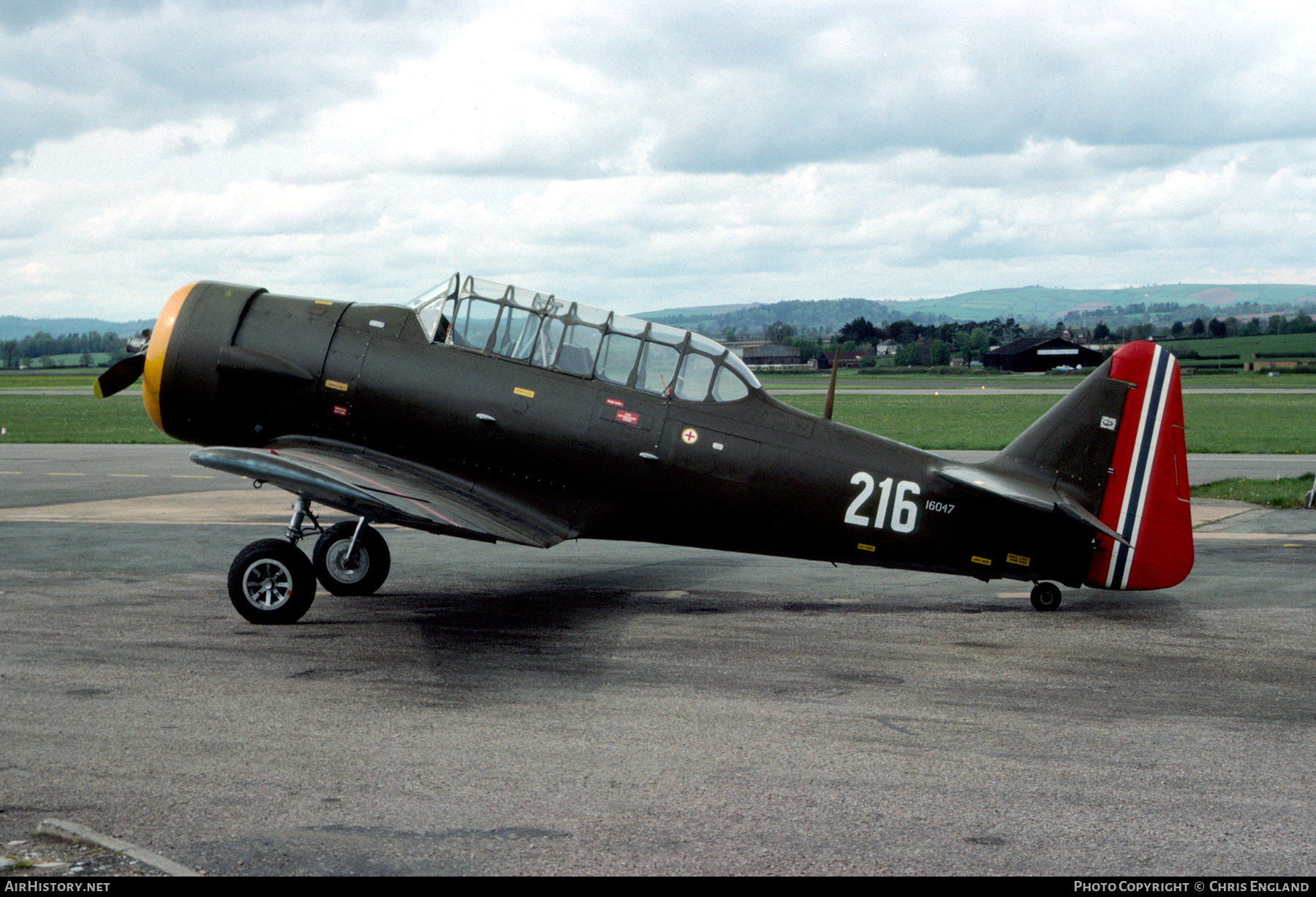 Aircraft Photo of G-BDAM / 16047 | North American AT-16 Harvard IIB | Norway - Air Force | AirHistory.net #455130