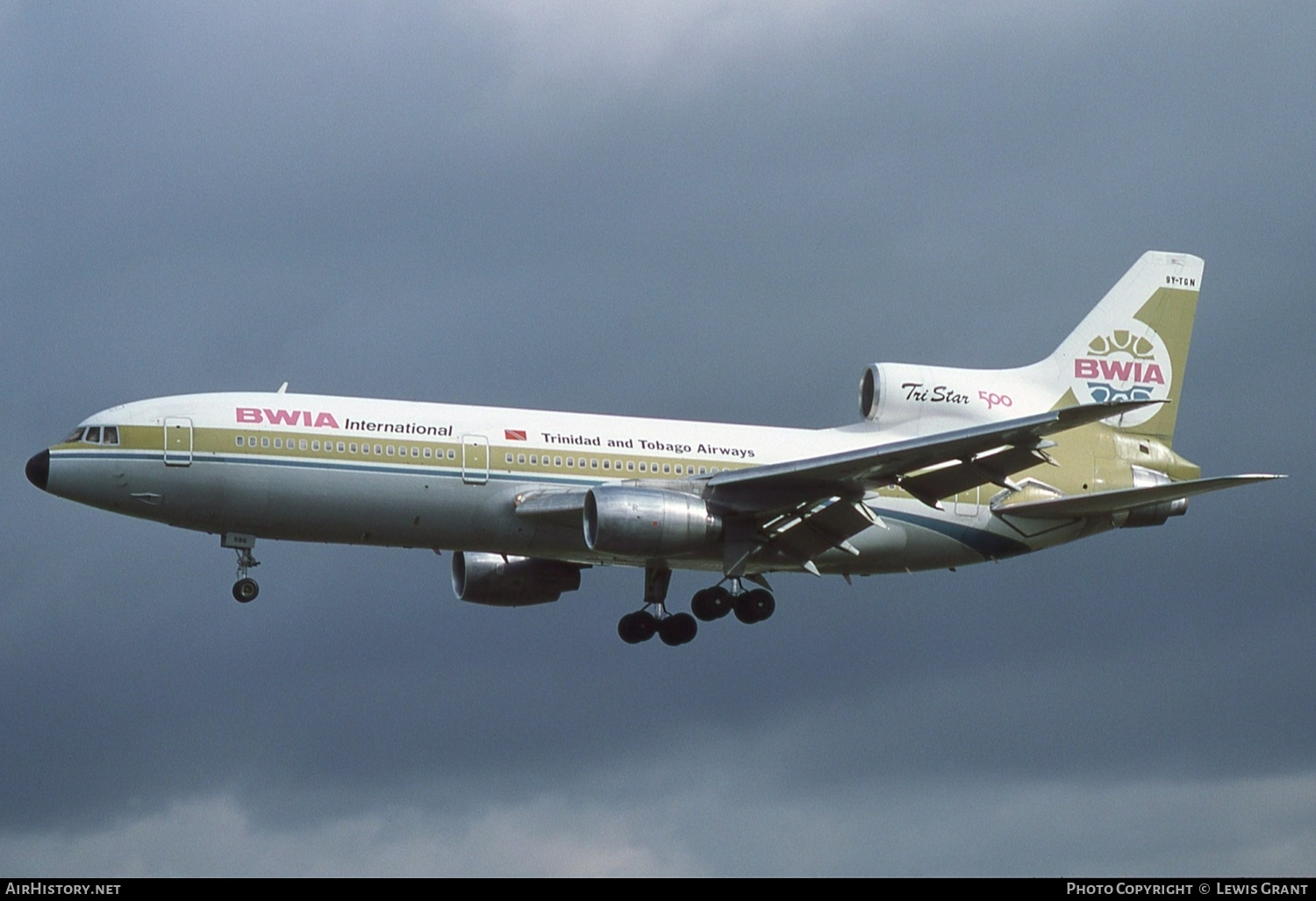 Aircraft Photo of 9Y-TGN | Lockheed L-1011-385-3 TriStar 500 | BWIA International - Trinidad and Tobago Airways | AirHistory.net #455162