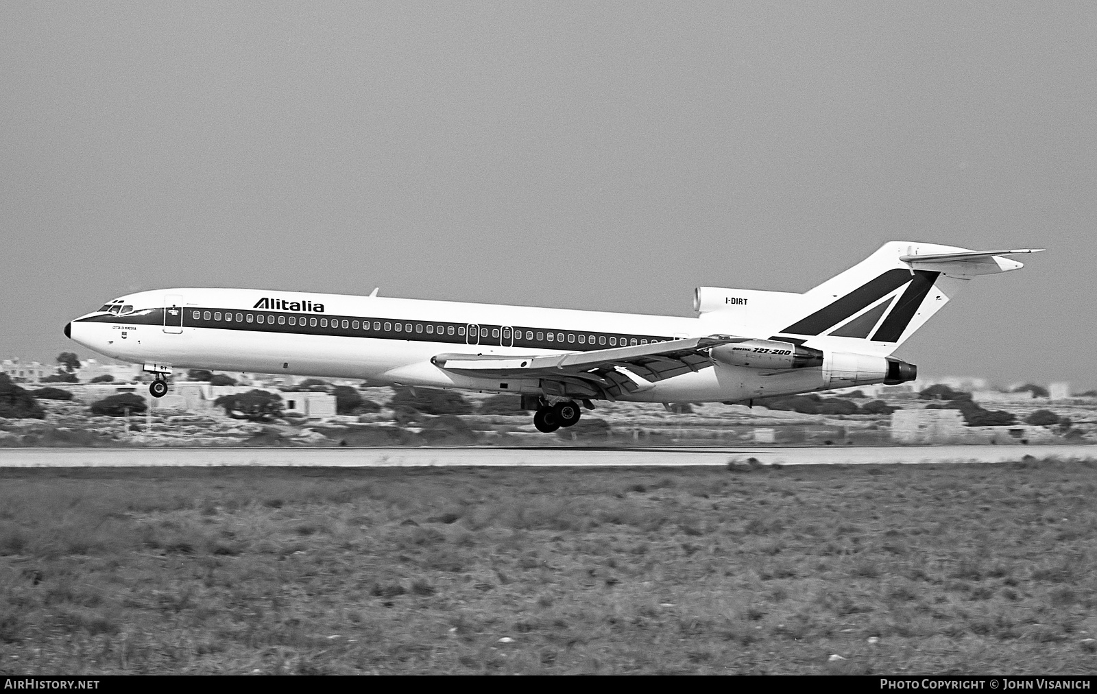 Aircraft Photo of I-DIRT | Boeing 727-243/Adv | Alitalia | AirHistory.net #455168