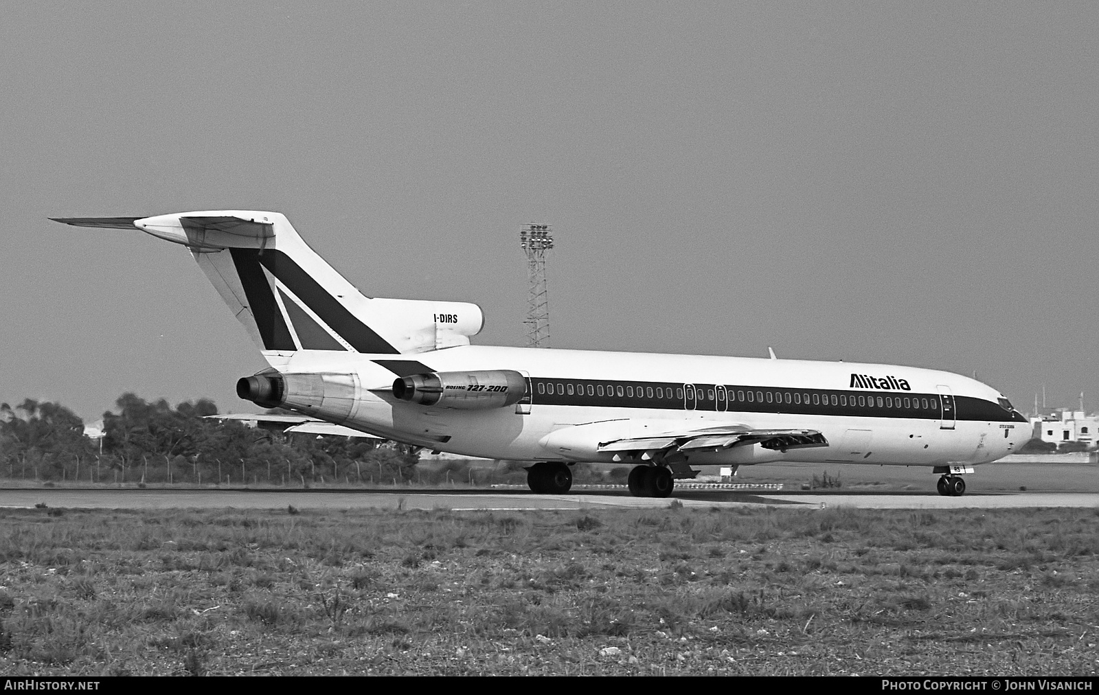 Aircraft Photo of I-DIRS | Boeing 727-243/Adv | Alitalia | AirHistory.net #455171