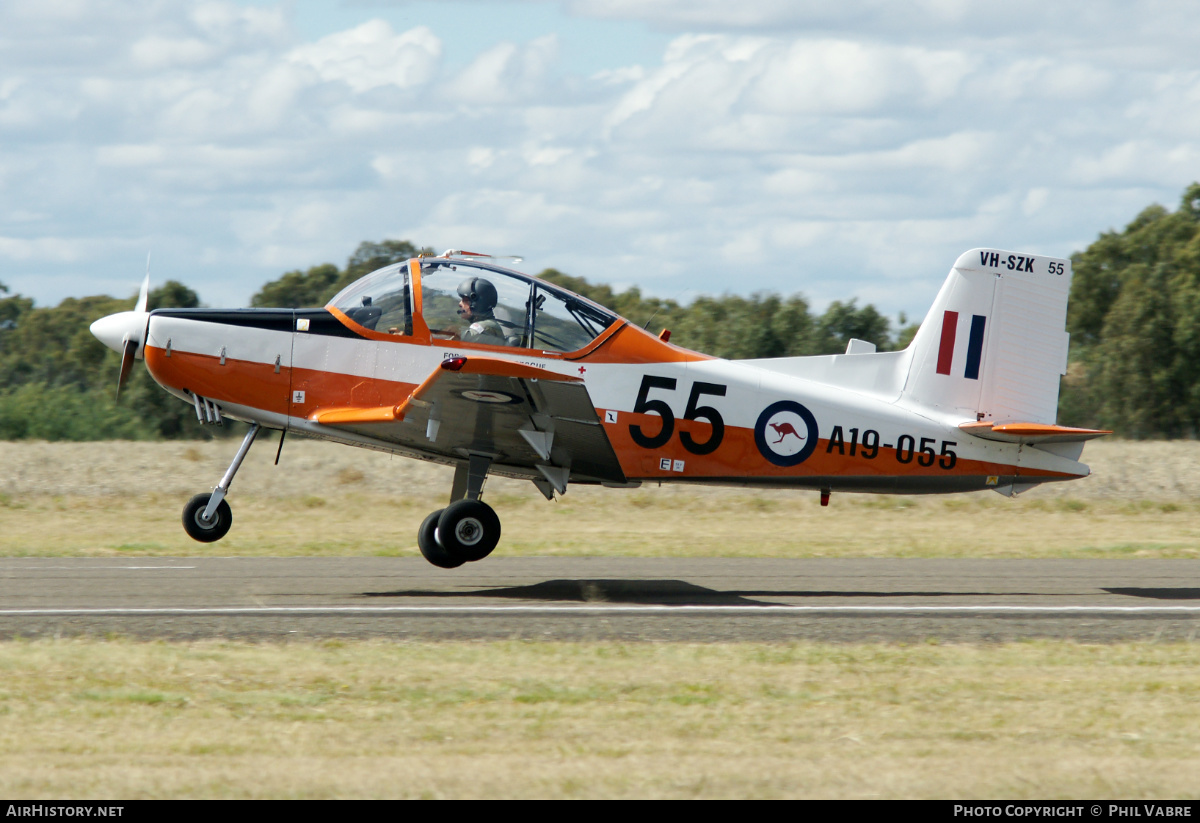 Aircraft Photo of VH-SZK / A19-055 | New Zealand CT-4A Airtrainer | Australia - Air Force | AirHistory.net #455173