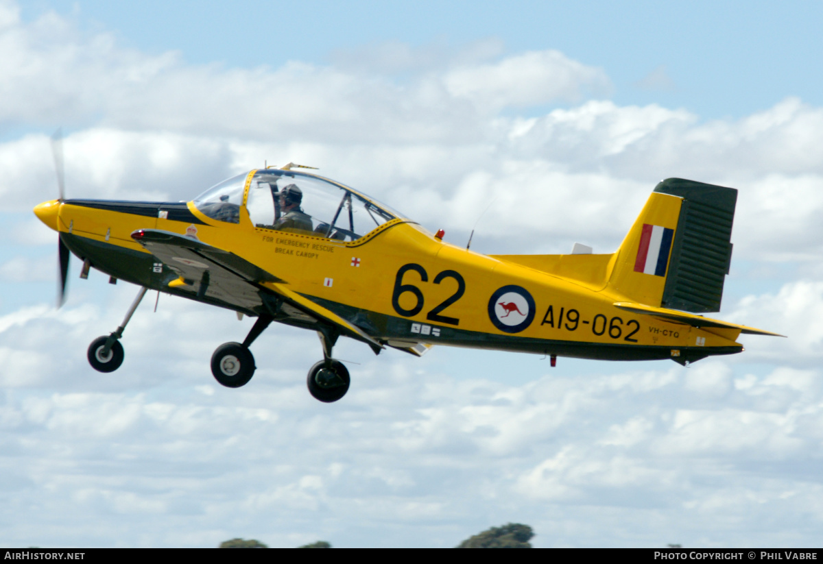 Aircraft Photo of VH-CTQ / A19-062 | New Zealand CT-4A Airtrainer | Australia - Air Force | AirHistory.net #455181