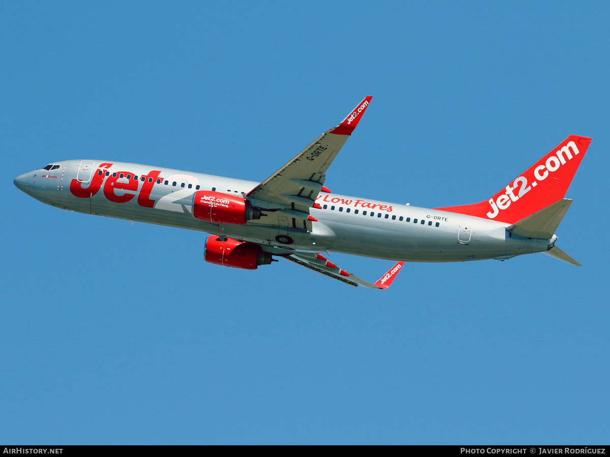 Aircraft Photo of G-DRTE | Boeing 737-8K5 | Jet2 | AirHistory.net #455187