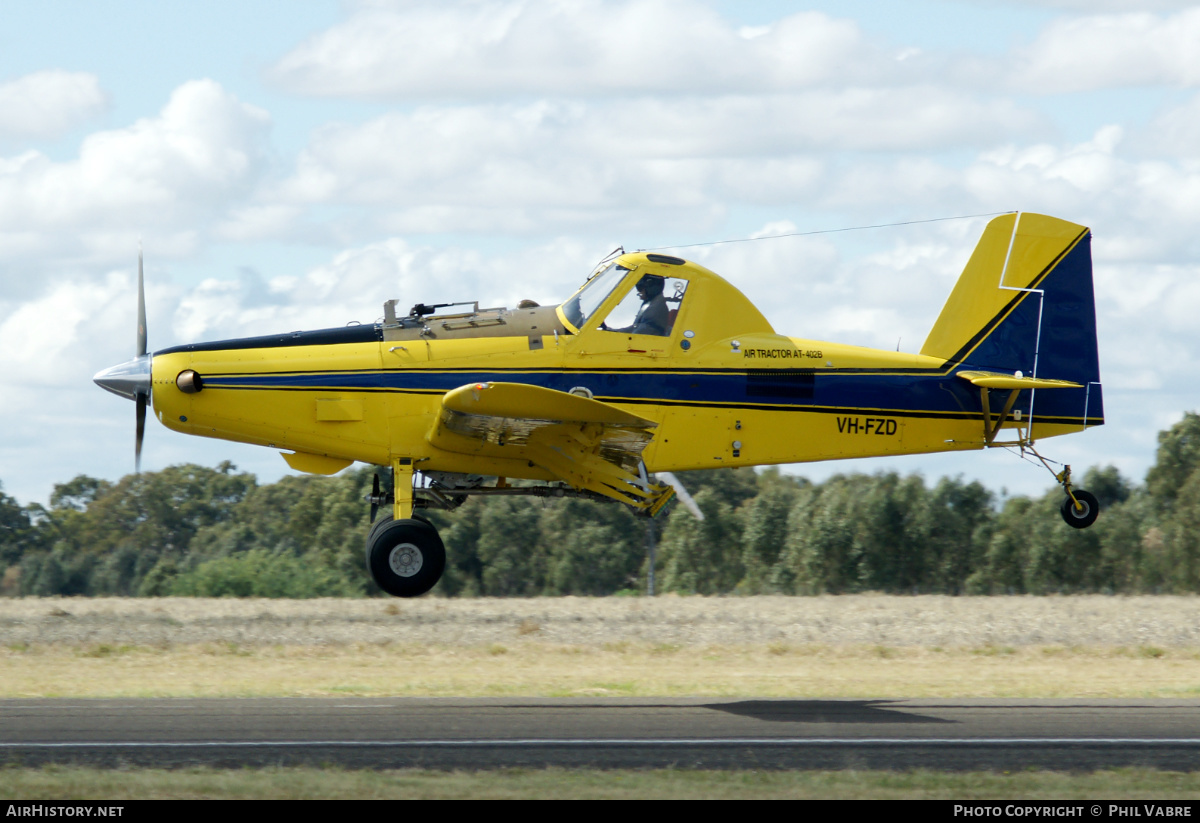 Aircraft Photo of VH-FZD | Air Tractor AT-402B | Field Air | AirHistory.net #455191