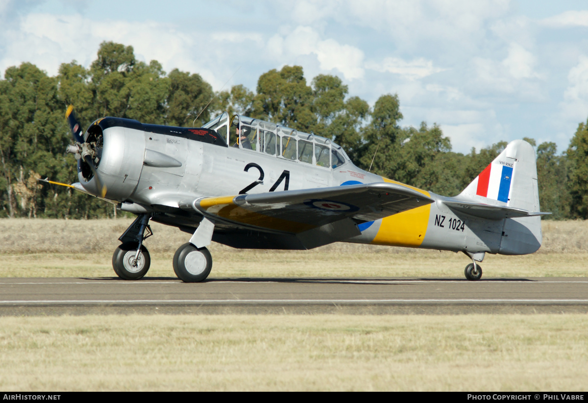 Aircraft Photo of VH-XNZ / NZ1024 | North American AT-6C Harvard IIA | New Zealand - Air Force | AirHistory.net #455194