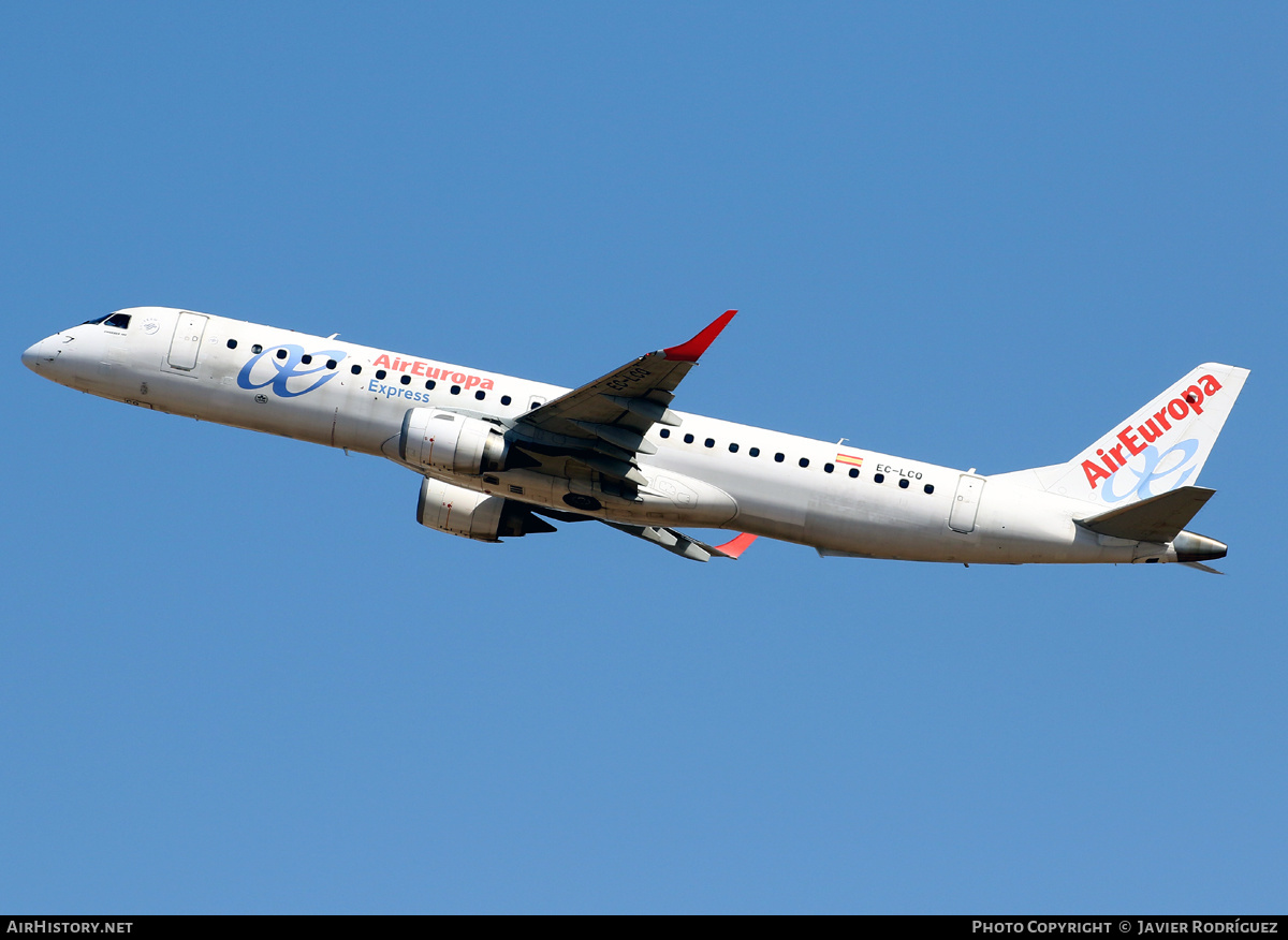 Aircraft Photo of EC-LCQ | Embraer 195LR (ERJ-190-200LR) | Air Europa Express | AirHistory.net #455198