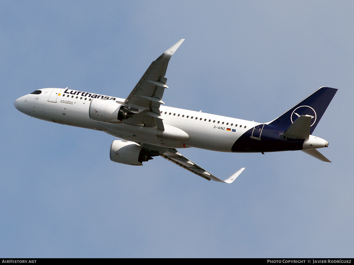 Aircraft Photo of D-AINZ | Airbus A320-271N | Lufthansa | AirHistory.net #455201