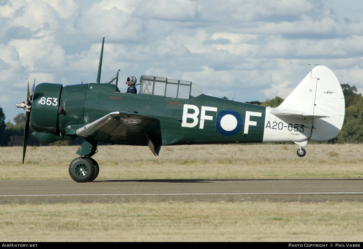 Aircraft Photo of VH-BFF / A20-653 | Commonwealth CA-16 Wirraway Mk3 | Australia - Air Force | AirHistory.net #455205