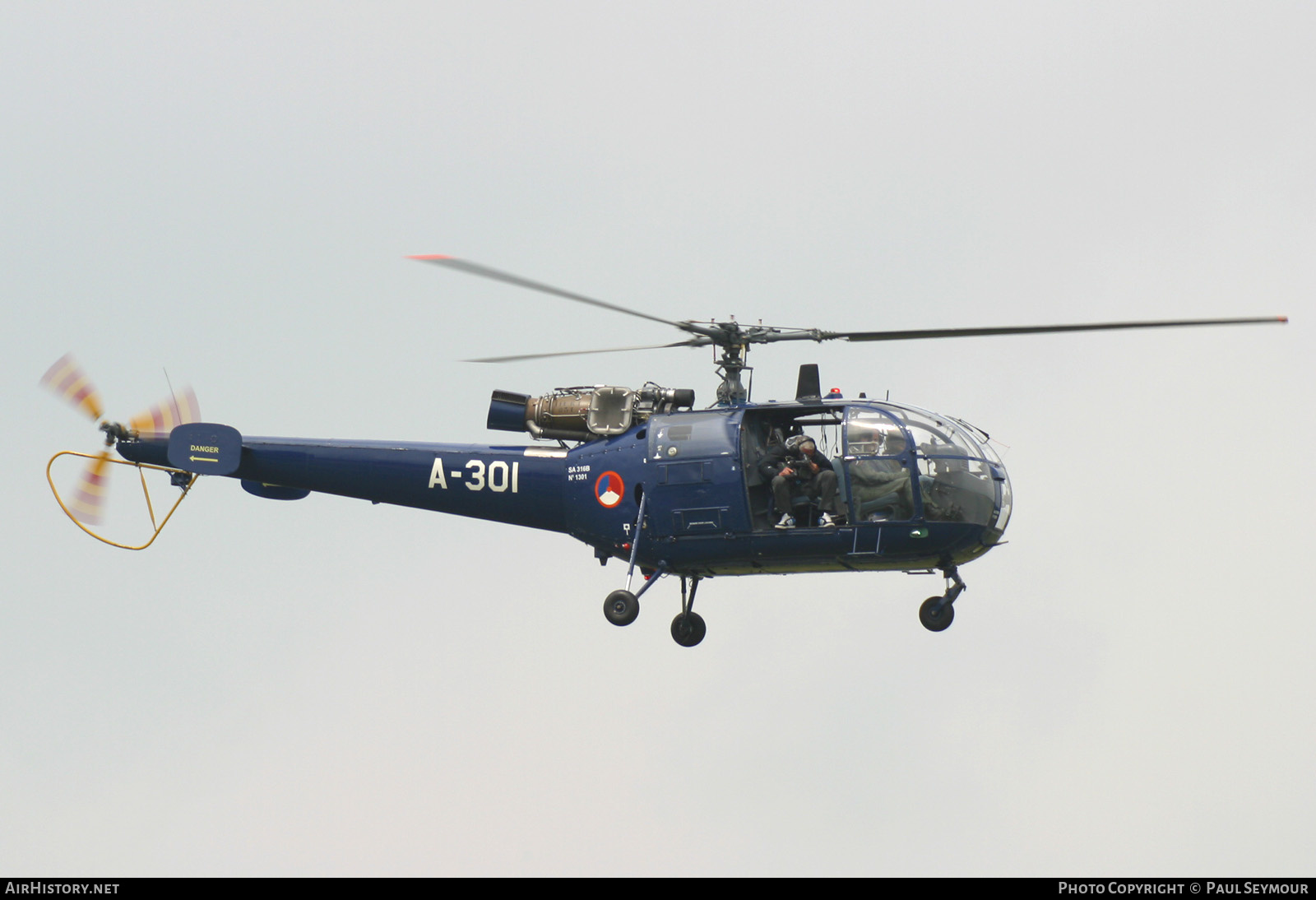 Aircraft Photo of A-301 | Sud SA-316B Alouette III | Netherlands - Air Force | AirHistory.net #455247