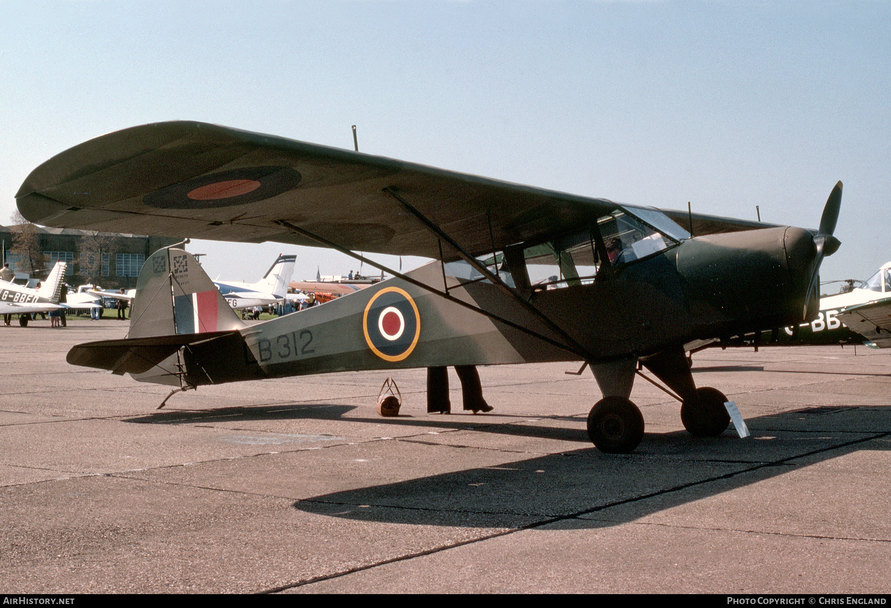 Aircraft Photo of G-AHXE / LB312 | Taylorcraft Plus D | UK - Air Force | AirHistory.net #455289