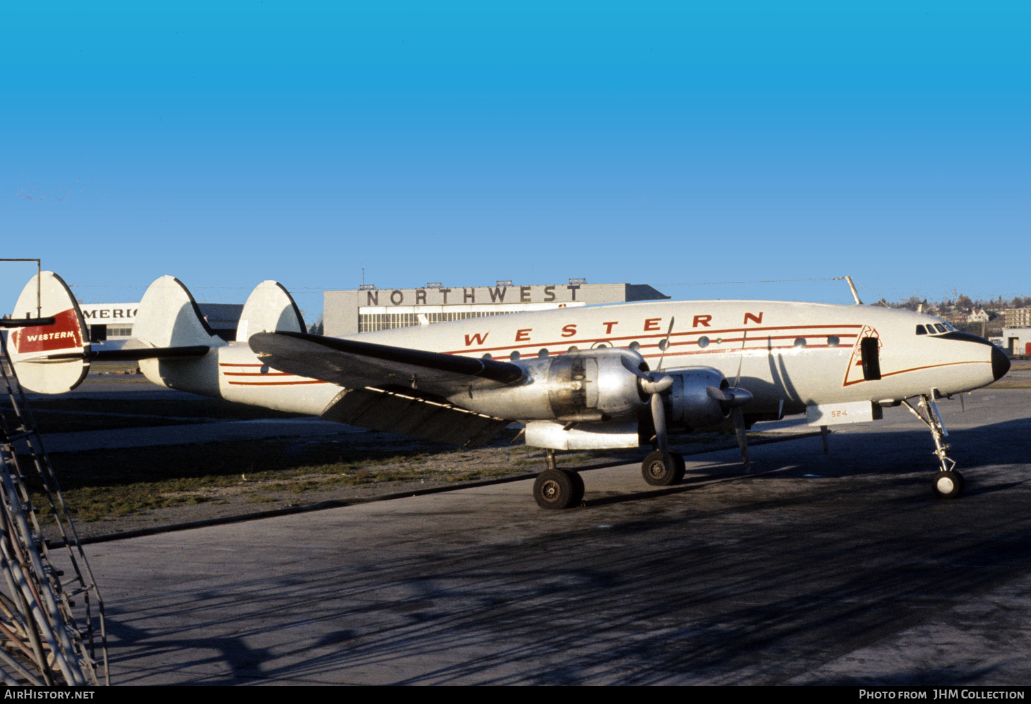 Aircraft Photo of N86524 | Lockheed L-749A Constellation | Western Airlines | AirHistory.net #455358
